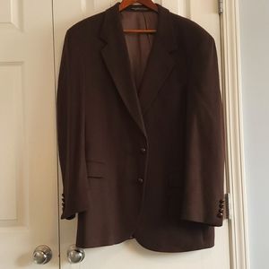 Men's Dark Brown Camel Hair Spots Coat